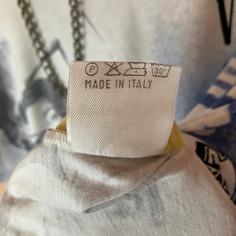 90s Italian Vintage Graphic T-Shirt / White×Multi