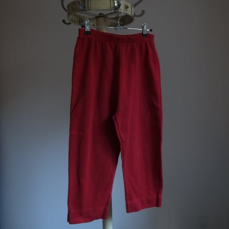 Knit pants / red