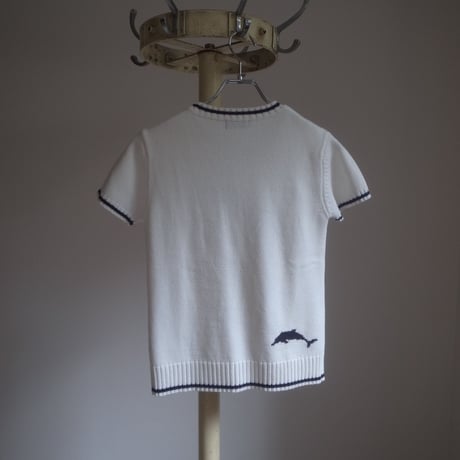 Dolphin knit / White