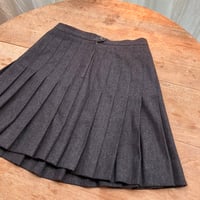 Wool Pleated Skirt / Gray