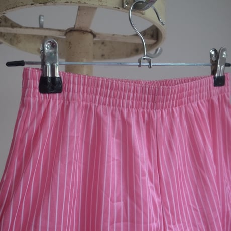 Striped sports short pants / Pink