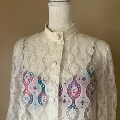 Vintage Lace Coat / White