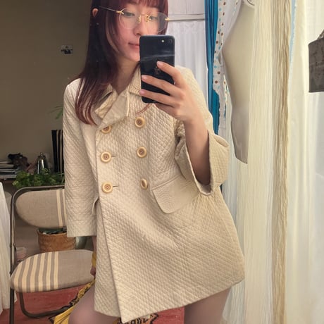 Vintage Chloé Quilted Leather Coat