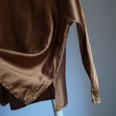 Silk blouse / brown