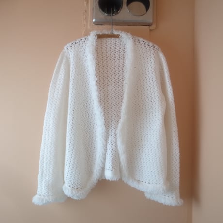 Crochet Knit Fringe Cardigan