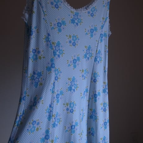 Vintage flower dress / blue