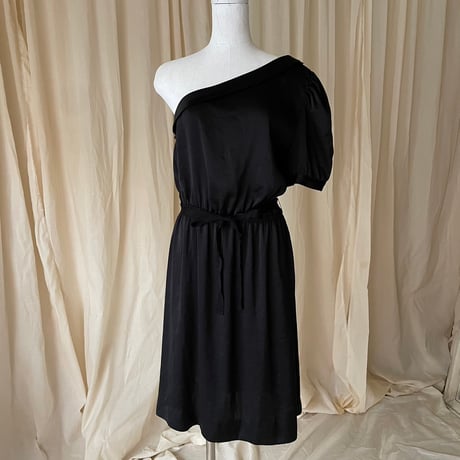 Asymmetry dress /black