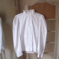 Double Button Blouse  / White