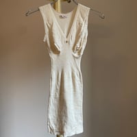 Vintage Knit Mini Dress/Beige