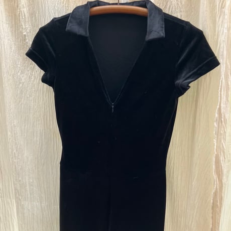 Velvet Romper / Black