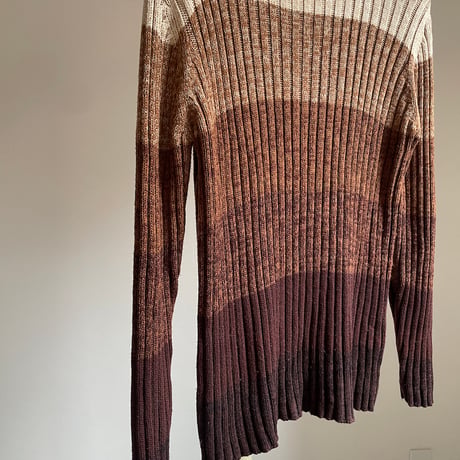 Boder knit / brown