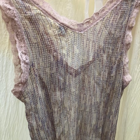Vintage Silk Dress / Purple