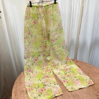 Sheer Pants / Yellow green