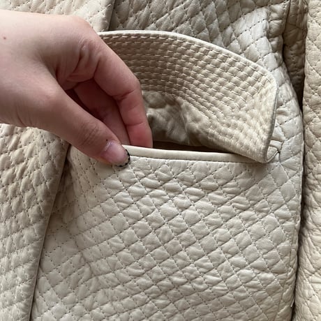 Vintage Chloé Quilted Leather Coat