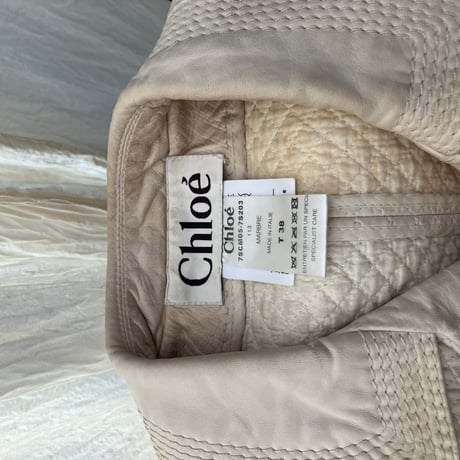 Vintage Chloé Quilted Leather Coat