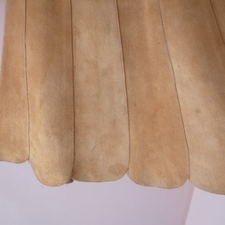 Lether Scalloped Skirt / Blown