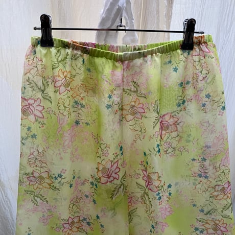 Sheer Pants / Yellow green