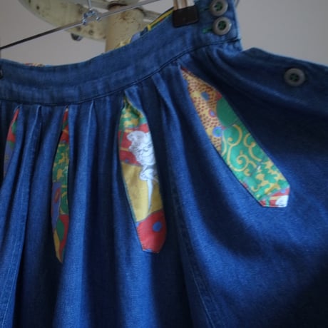 Vintage denim skirt