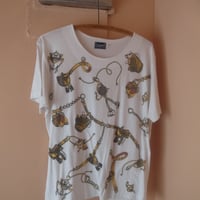 Chain Print T-shirt / White