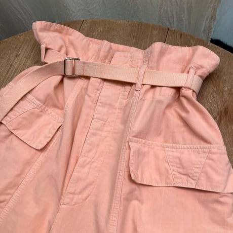 Vintage High Waist Work Pants / Salmon Pink