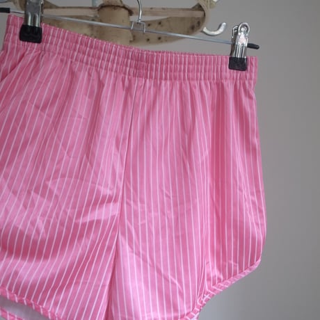 Striped sports short pants / Pink