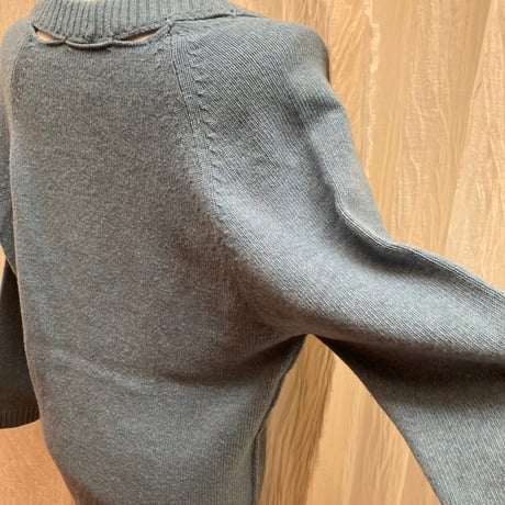 Cut-Out Detail V-Neck Knit Sweater by See By Chloé