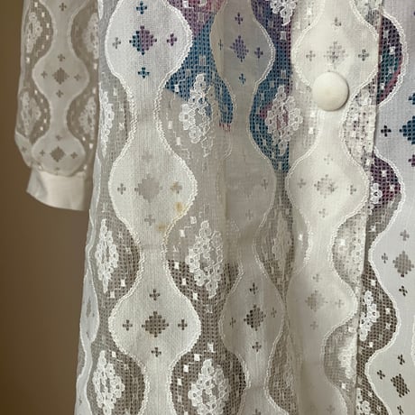 Vintage Lace Coat / White