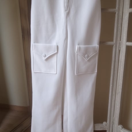 Front Zip Romper / White