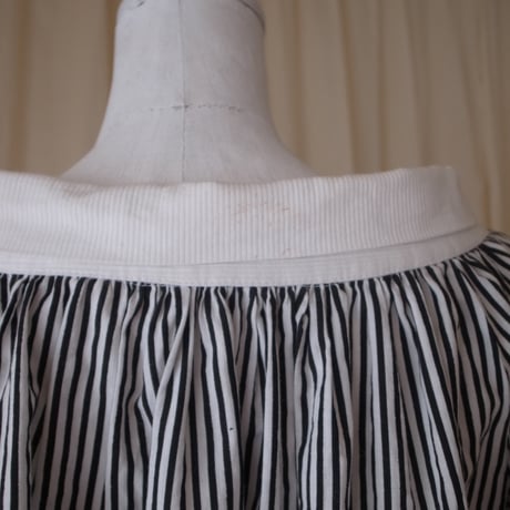 Ribbon stripe shirt /Black