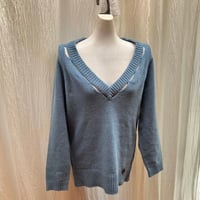 Cut-Out Detail V-Neck Knit Sweater by See By Chloé
