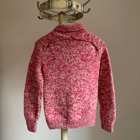 Vintage two tone knit/pink × gray