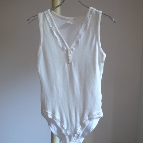 Vintage cotton body suit / Off white