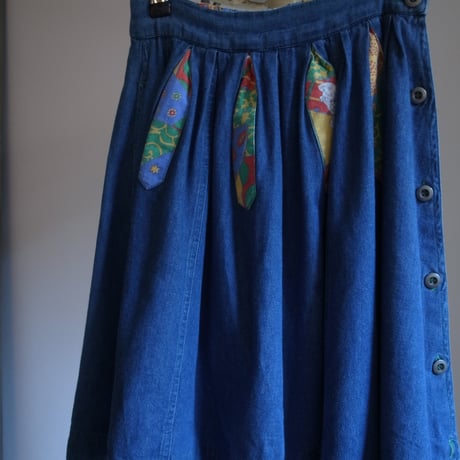 Vintage denim skirt