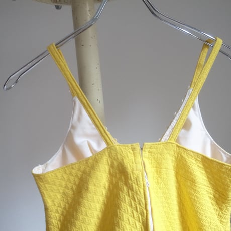 Vintage camisole dress / Yellow