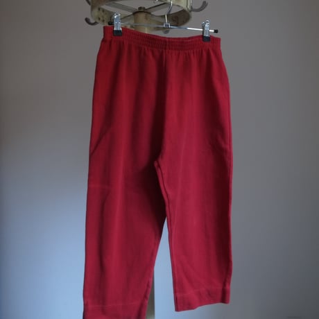 Knit pants / red