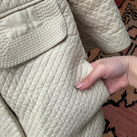 Vintage Chloé Quilted Leather Coat