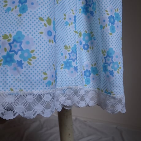 Vintage flower dress / blue