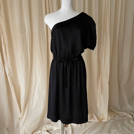 Asymmetry dress /black