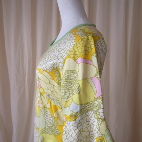 Vintage frills dress /multi color