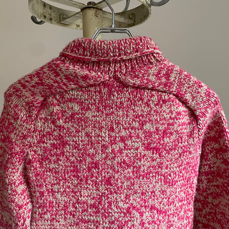 Vintage two tone knit/pink × gray