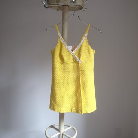 Vintage camisole dress / Yellow