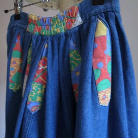 Vintage denim skirt