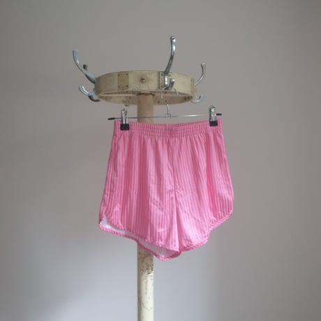 Striped sports short pants / Pink