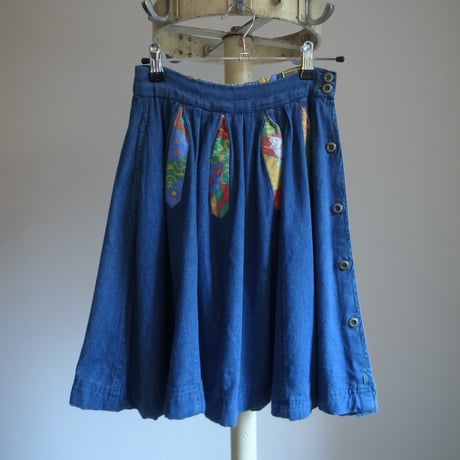 Vintage denim skirt