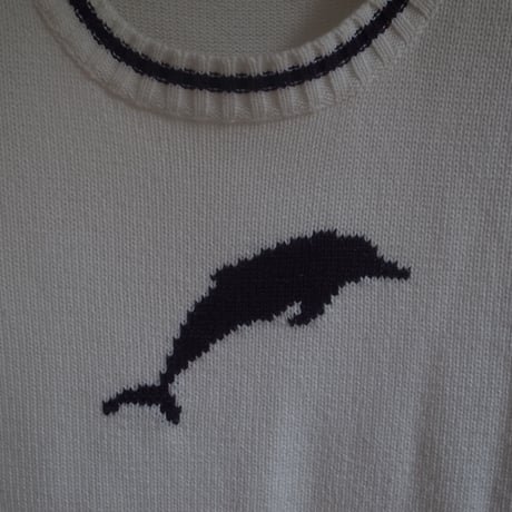 Dolphin knit / White