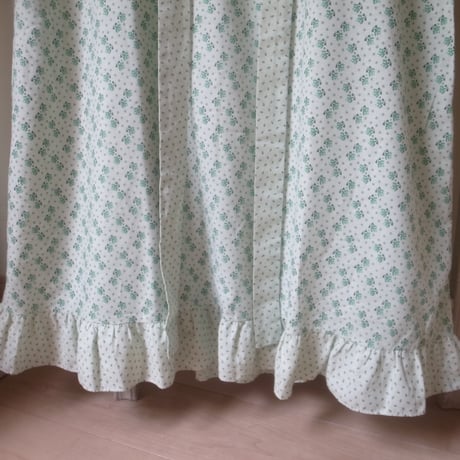 Flower Print Dress / Mint Green