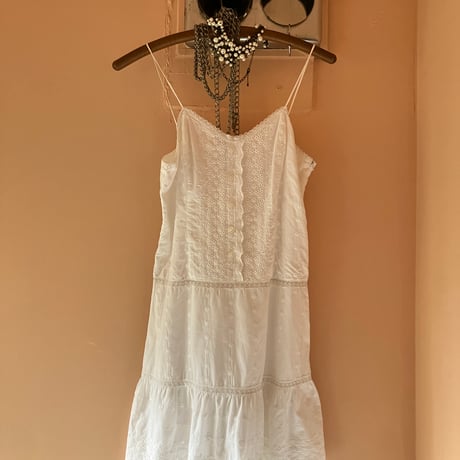 Lace Camisole Dress / White