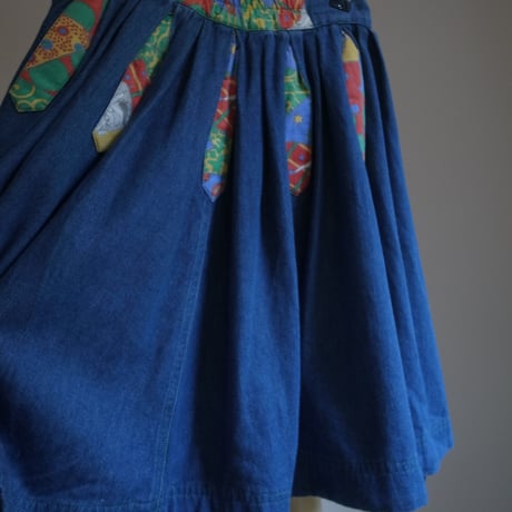 Vintage denim skirt