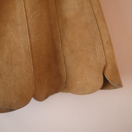 Lether Scalloped Skirt / Blown