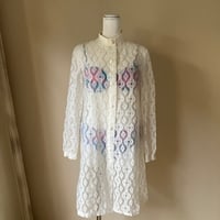 Vintage Lace Coat / White